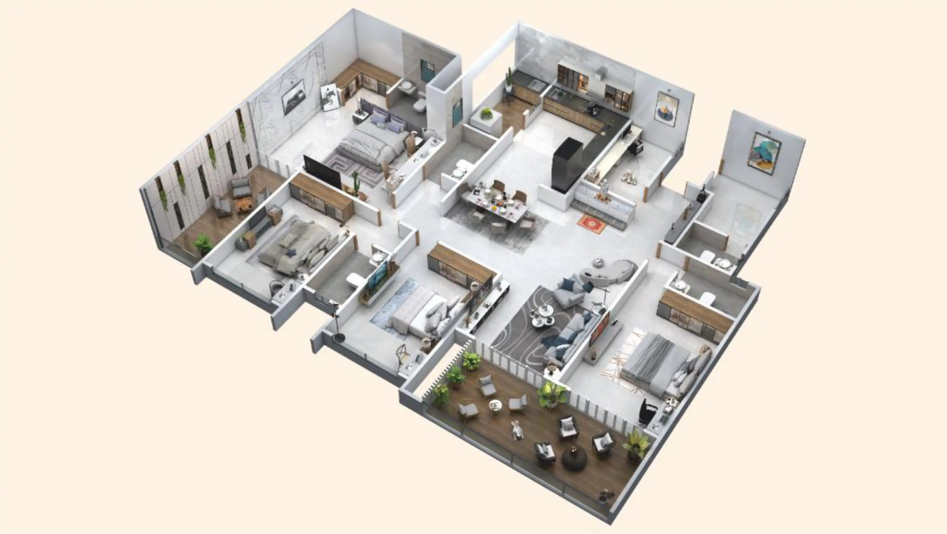 1BHK Floor Plan